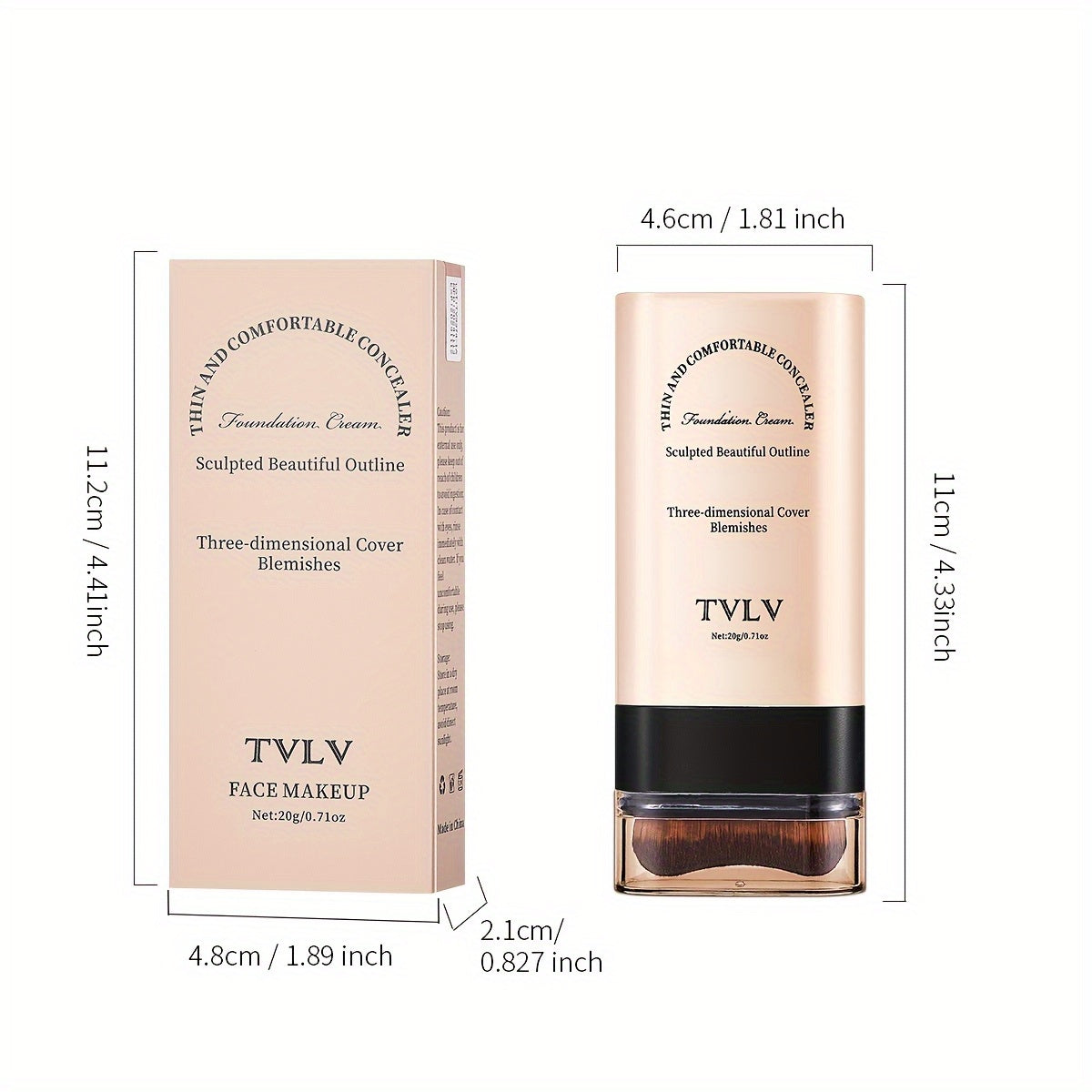 Barra de Maquillaje 2 en 1 (Base + Corrector)